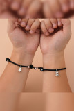 Little Dinasaur Magnet Heart Couple Bracelets MOQ 5pcs
