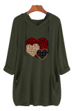 Valentines Day Heart Pockets Hooded Dress Unishe Wholesale