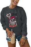Skeleton Coffee is My Valentine Classic Crew Sweatshirt Unishe Wholesale