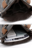 Zipper Closure Pockets Canvas Crossbody Bag MOQ 3pcs