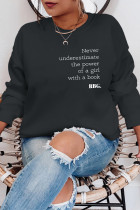 Never Underestimate The Power Of a Girl With a Book  -RBG Sweatshirt Unishe Wholesale
