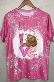 Valentines Day Bleached Graphic Tee Unishe Wholesale