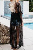 See Through Lace Cover Up