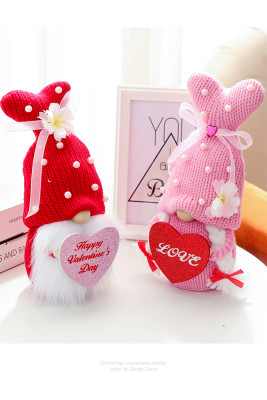 Valentine's Day Knitting Pearl Dwarf MOQ 3PCS