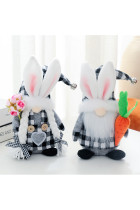 Plaid Easter Rabbit Dwarf MOQ 3pcs