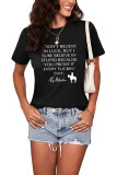I Don't Believe in Luck-Rip Graphic Printed Short Sleeve T Shirt Unishe Wholesale