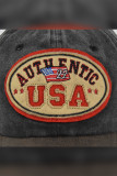 Authentic USA Patchwork Baseball Hat MOQ 3pcs