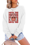 Love You，Smileyy Face Classic Crew Sweatshirt Unishe Wholesale