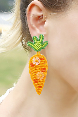 Beads Carrot Earrings MOQ 3PCS