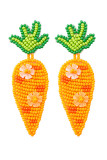 Beads Carrot Earrings MOQ 3PCS