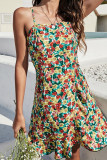 Paint Floral Print Cami Dress