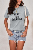 I'm Not for Everyone Graphic Printed Short Sleeve T Shirt Unishe Wholesale