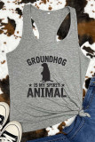 Groundhog Is My Spirit Animal Sleeveless Tank Top Unishe Wholesale