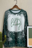 st patricks day- happy go lucky Long Sleeves Top Unishe Wholesale