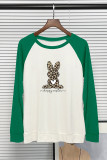 Happy Easter Leopard Bunny Long Sleeve Top Women UNISHE Wholesale