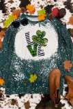 LOVE Patrick Day Leaf Clover Long Sleeves Top Unishe Wholesale