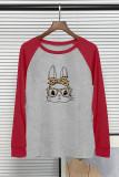 Easter bunny-Cute bunny with leopard bandana and glasses Long Sleeve Top Women UNISHE Wholesale
