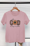 God with All Things Are Possible Printed Short Sleeve T Shirt Unishe Wholesale