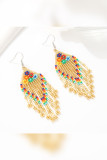 Colorful Beads Tassel Earrings MOQ 5pcs