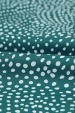 Green Dotted Print Tank with Slit