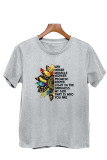 Jesus,Christian,SunflowerPrinted Short Sleeve T Shirt Unishe Wholesale