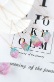 Multicolor Stone Necklace MOQ 5pcs