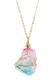 Multicolor Stone Necklace MOQ 5pcs