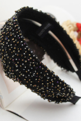 Beads Wide Headband MOQ 3pcs