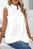 Frilled Button Down Tank Top