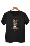 Happy Easter Leopard Bunny Short Sleeve T Shirt Unishe Wholesale