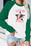 Let's Go Girls Cowgirl Boots Star Long Sleeve Top Women UNISHE Wholesale