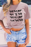 Cow Printed Short Sleeve T Shirt Unishe Wholesale