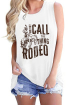 And they Call The Thing Rodeo Print Tank Top