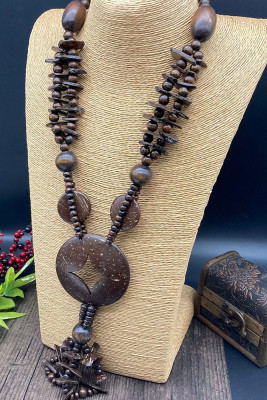 Wooden Beads Necklace MOQ 5pcs