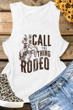 And they Call The Thing Rodeo Print Tank Top