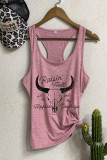 Raising hell with the hippies and the cowboys Tank Top Unishe Wholesale