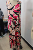 Boho Printed Sleeveless Tank Dress