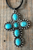 Turquoise Cross Necklace MOQ 5PCS