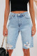 Ripped Distressed Denim Shorts 