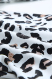 Leopard Print Slant One Shoulder Loose Jumpsuit