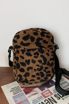 Leopard Zipper Crossbody Bag MOQ 3PCS