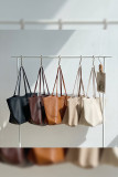 Large Capacity PU Leather Tote Bag 