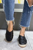 Strappy PU Slip On Shoes 