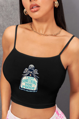 I need something you proof Spaghetti Straps Crop Top 