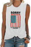 Sorry I Can't Hear You Over The Sound Of My Freedom Print Tank Top