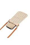Braid Straw Crochet Phone Bag MOQ 3pcs