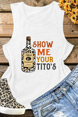 Show Me Your Tito's, Leopard Print Tank Top