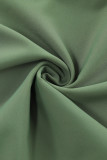 Green Palm Leaves Print Sleeveless Tankini Swimsuit