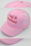 Pink Cool It Cowboy Baseball Hat MOQ 3pcs