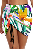 Sunflower Print Beach Skirt Dress 
